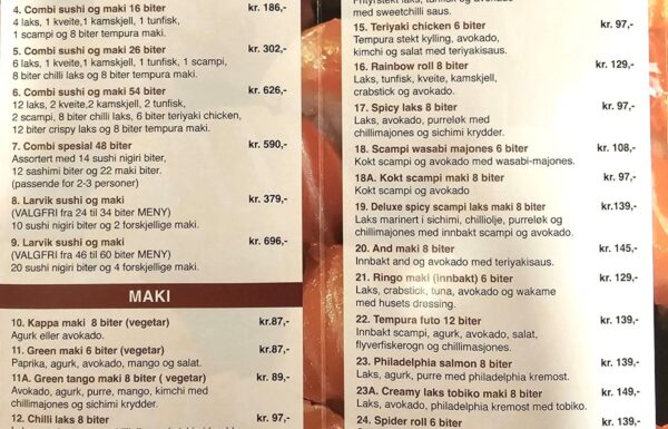 Larvik sushi og wok Bilder 5