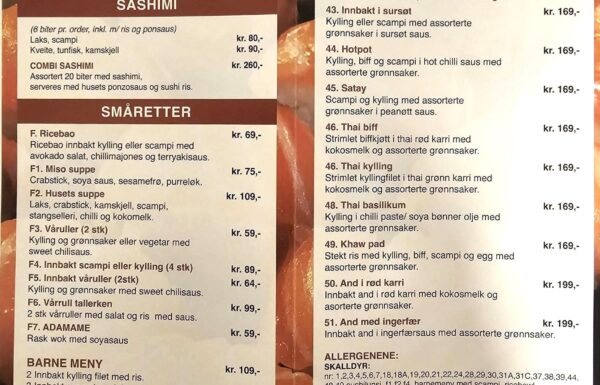 Larvik sushi og wok Bilder 6